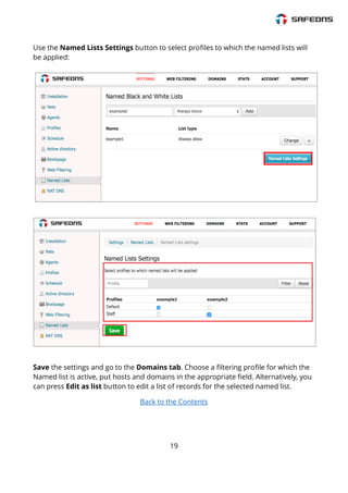 SafeDNS Content Filtering Service Guide | PDF
