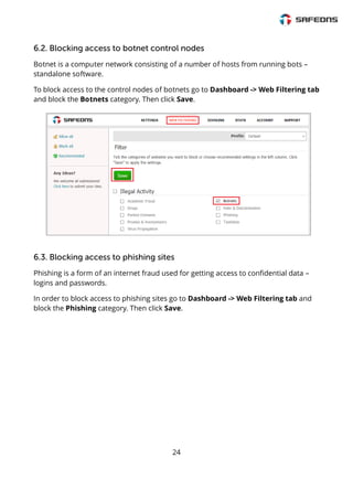 SafeDNS Content Filtering Service Guide | PDF