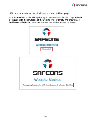SafeDNS Content Filtering Service Guide | PDF