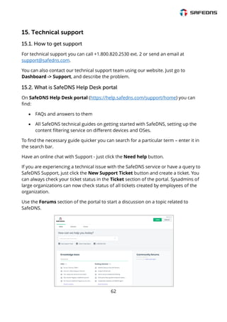 SafeDNS Content Filtering Service Guide | PDF
