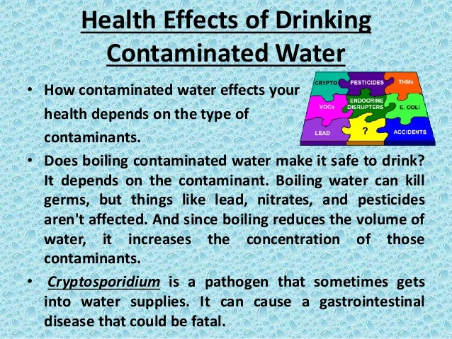 drinking water contaminants