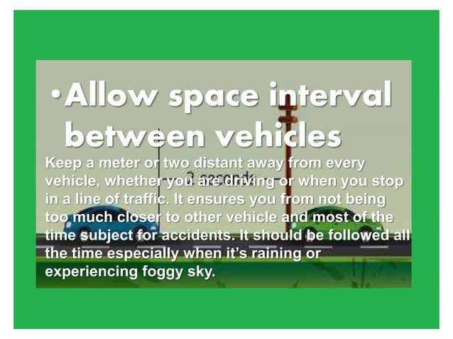 Safe Driving Tips for Everyday Driving | PPTX | Auto Safety | Automotive