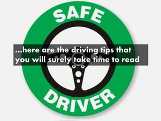 Safe Driving Tips for Everyday Driving