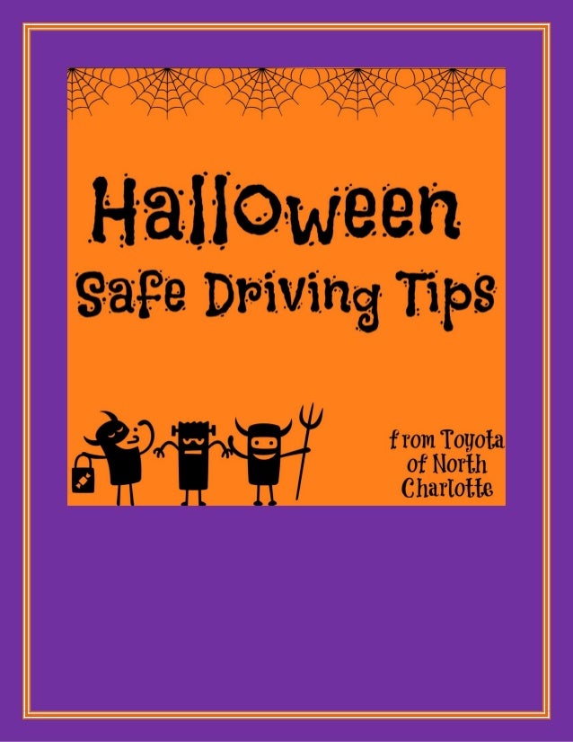 Safe driving tips for Halloween!