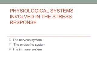 physiological stress and response | PPT