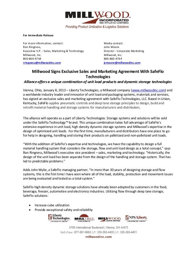 sales and marketing agreement template millwood signs exclusive sales and marketing agreement sales and marketing agreement template millwood signs exclusive sales and marketing agreement
