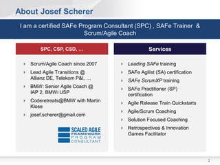 Introduction to Scaled Agile Framework SAFe | PDF