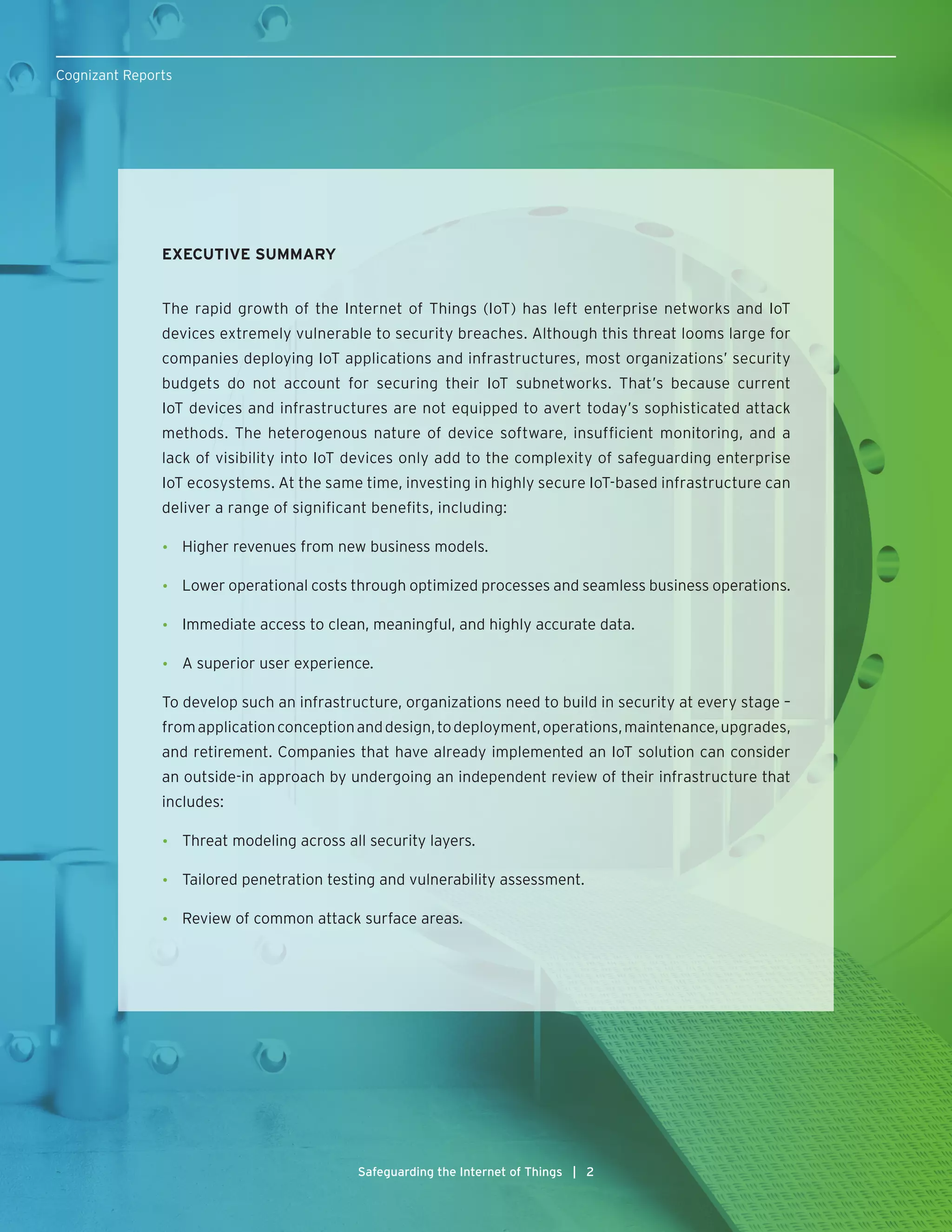 Safeguarding the Internet of Things | PDF