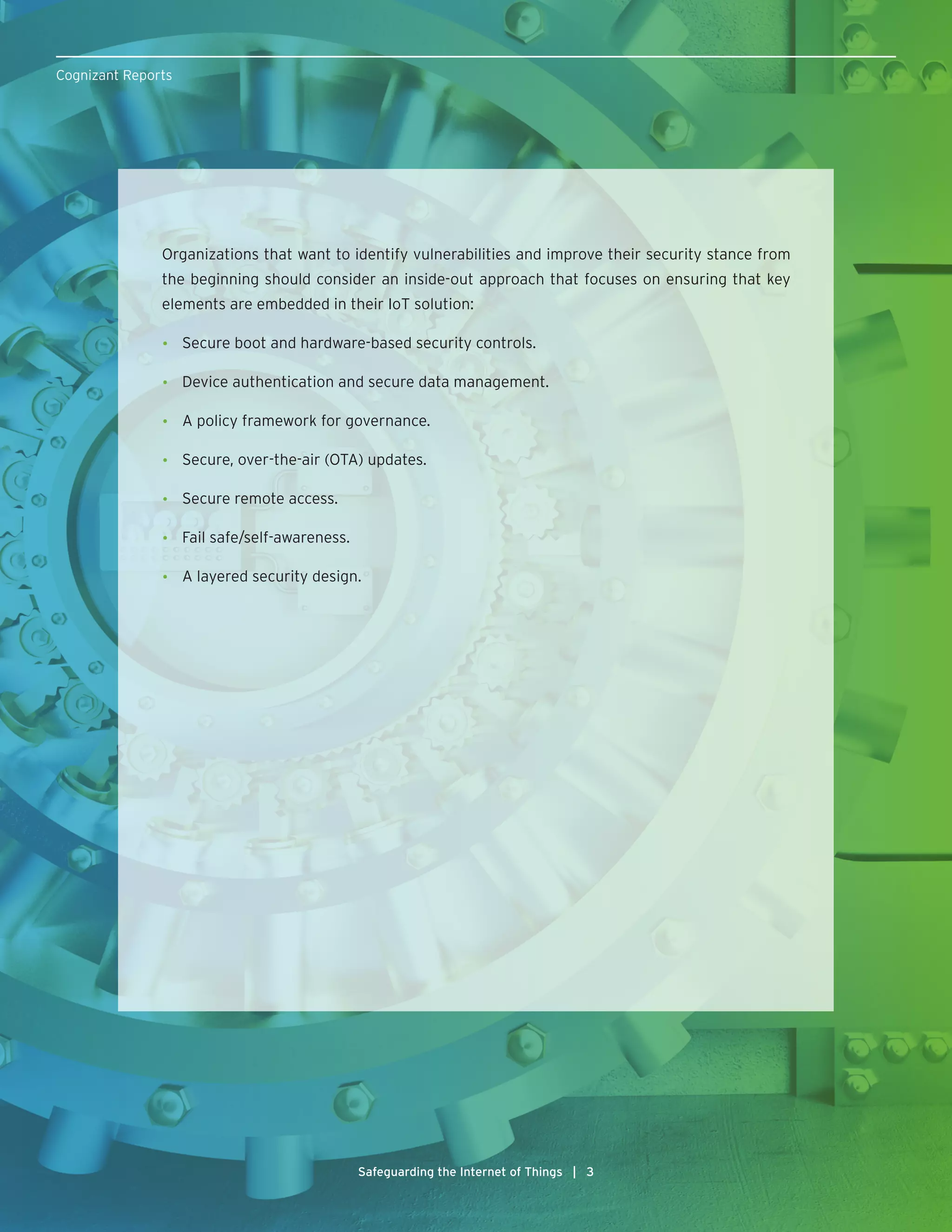 Safeguarding the Internet of Things | PDF