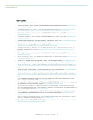 Safeguarding the Internet of Things | PDF