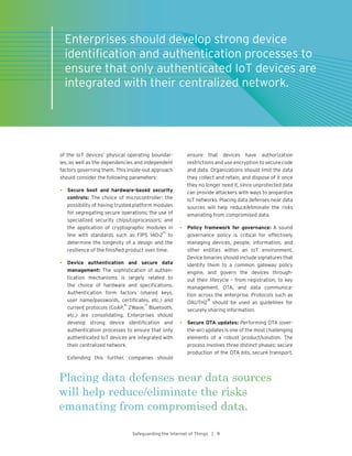 Safeguarding the Internet of Things | PDF