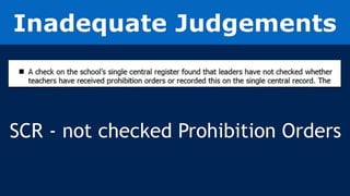 Safeguarding and Ofsted
