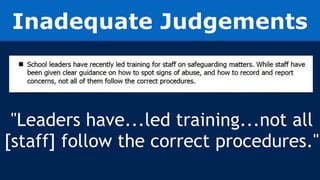 Safeguarding and Ofsted