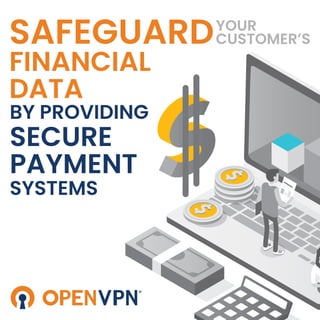 SAFEGUARD
FINANCIAL
DATA
YOUR
CUSTOMER’S
BY PROVIDING
SECURE
PAYMENT
SYSTEMS
 