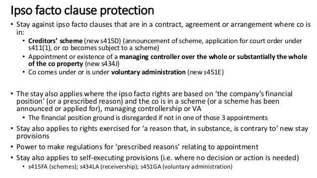 Safe Harbour Ipso Facto 2017