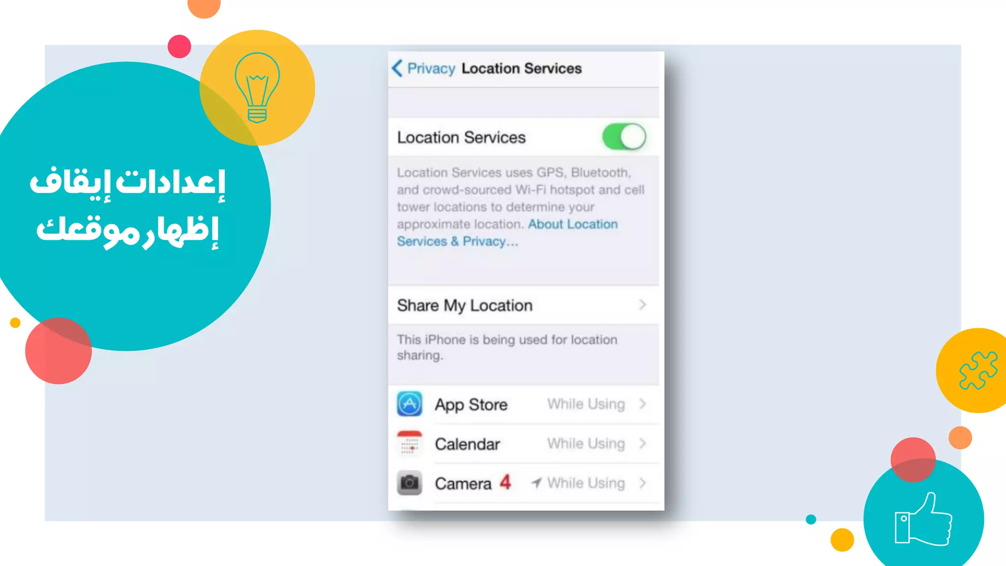 ‫إﻳﻘﺎف‬‫إﻋﺪادات‬
‫ﻣﻮﻗﻌﻚ‬‫إﻇﻬﺎر‬
 