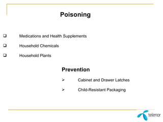 Poisoning Medications and Health Supplements Household Chemicals Household Plants Prevention Cabinet and Drawer Latches Child-Resistant Packaging 