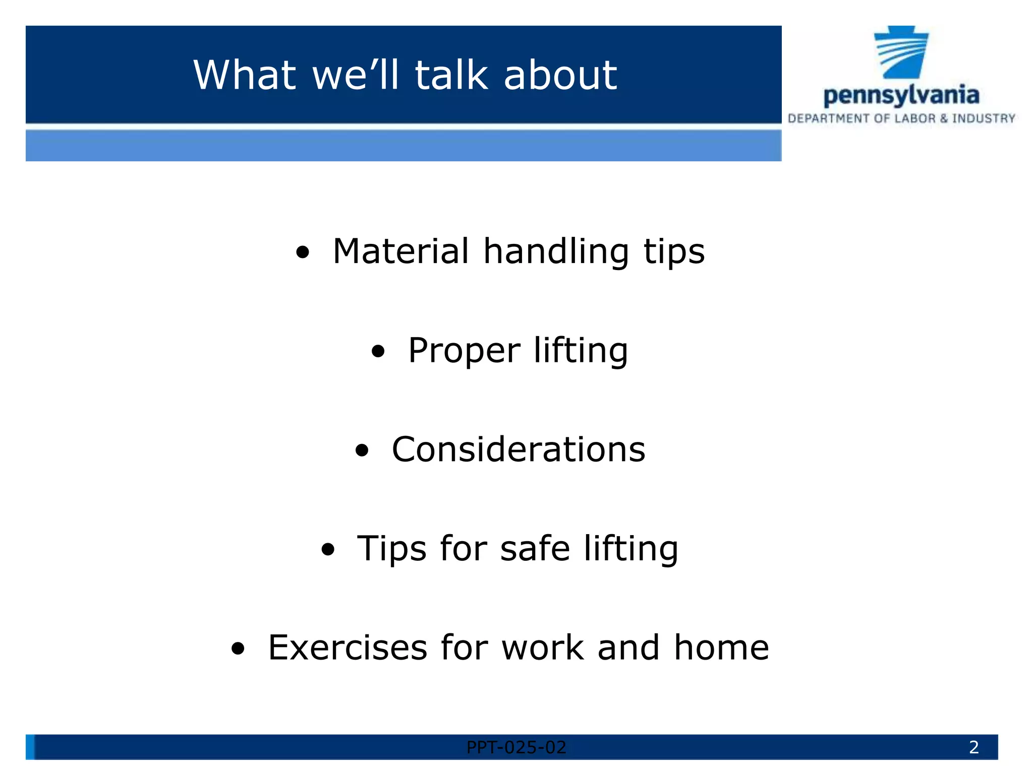 Safe Lifting Material Handling.ppt