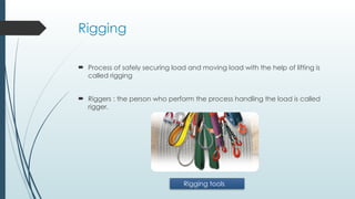 Safe Rigging Position Safe lifting & Rigging what lifting safe methods of rigging | PPTX