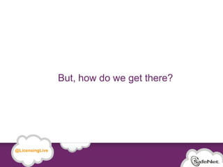 But, how do we get there?




   @LicensingLive

© SafeNet Confidential and Proprietary

                                                                     14
 