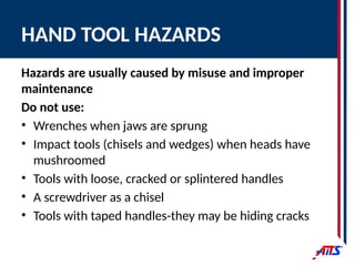 Misusing Hand Tools SAFE OPERATION OF HAND AND POWER TOOLS (1).pptx