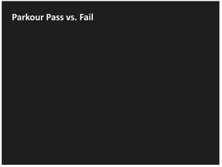 Parkour Pass vs. Fail
 