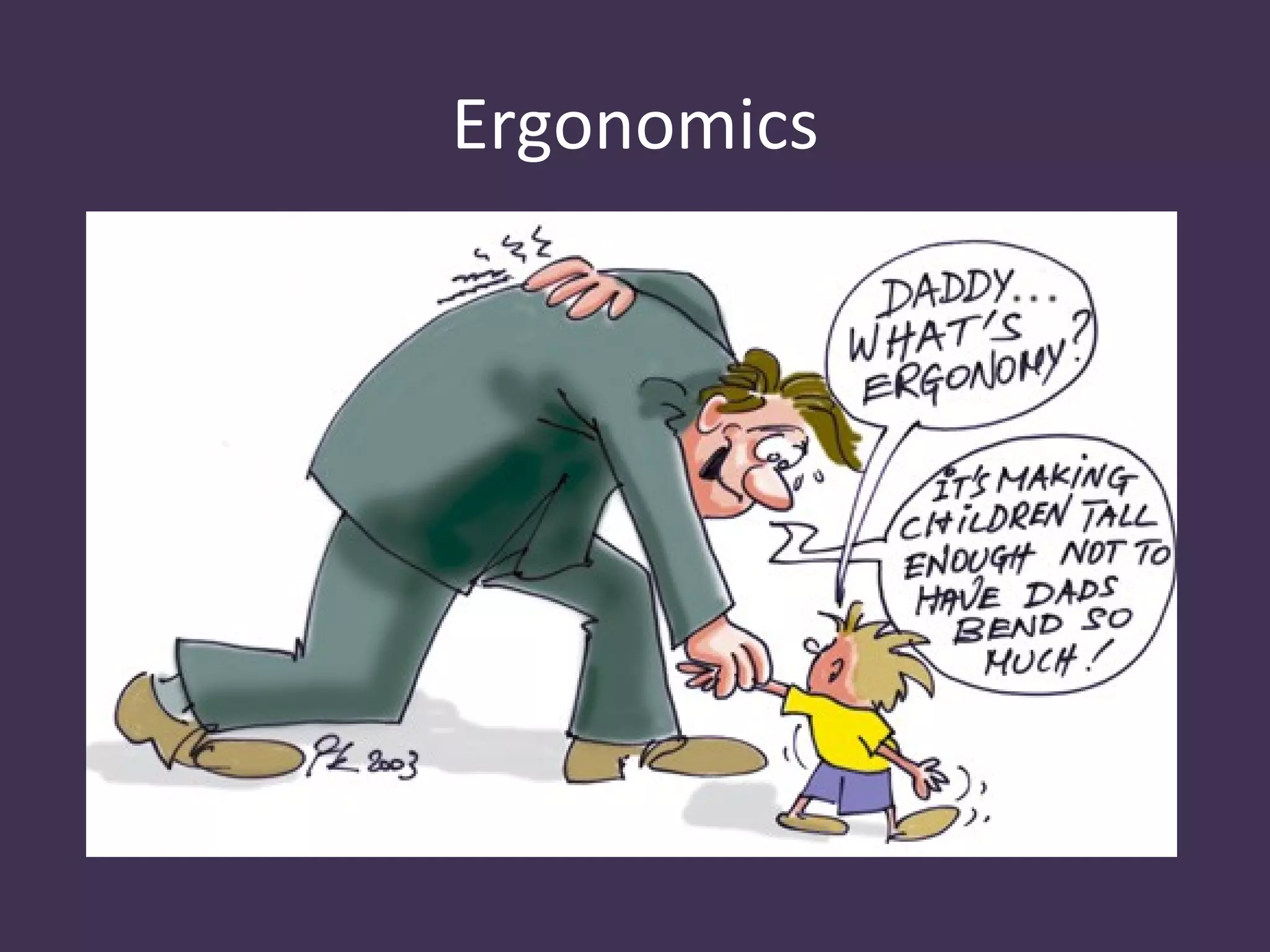 Ergonomics
 