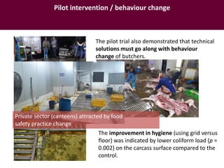Pork safety assessment and first results from pilot interventions targeting slaughter and retail in selected provinces in northern Vietnam