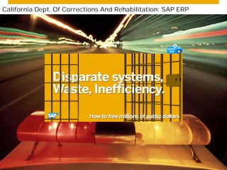 California Dept. Of Corrections And Rehabilitation: SAP ERP 
© 2014 SAP SE or an SAP affiliate company. All rights reserve...