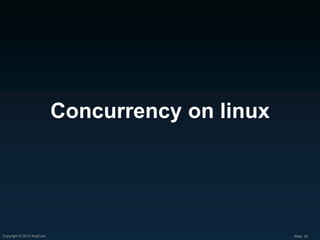 Concurrency on linux




Copyright © 2012 AdaCore                          Slide: 30
 