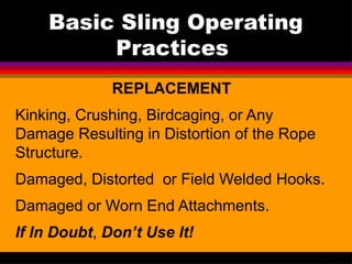 saferigging training and operation presentation | PPTX