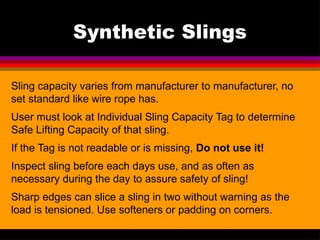 saferigging training and operation presentation | PPTX
