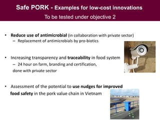 Safer pork: From assessment to interventions targeting rural and urban pork supply chains in Northern Vietnam