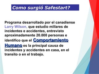 Que es el programa Safestart y su método de implementación. | PPT