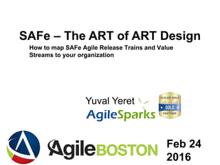 yuval@ .com
SAFe – The ART of ART Design
Yuval Yeret
Feb 24
2016
How to map SAFe Agile Release Trains and Value
Streams to your organization
 