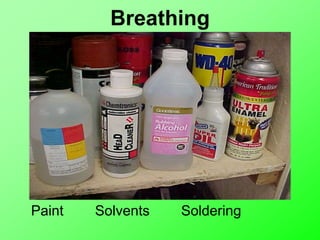 Breathing
Paint Solvents Soldering
 