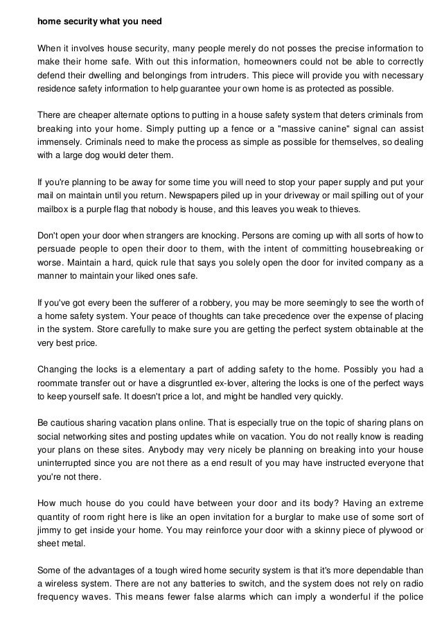 Safety Considerations? Look Here At These Home Security Tips