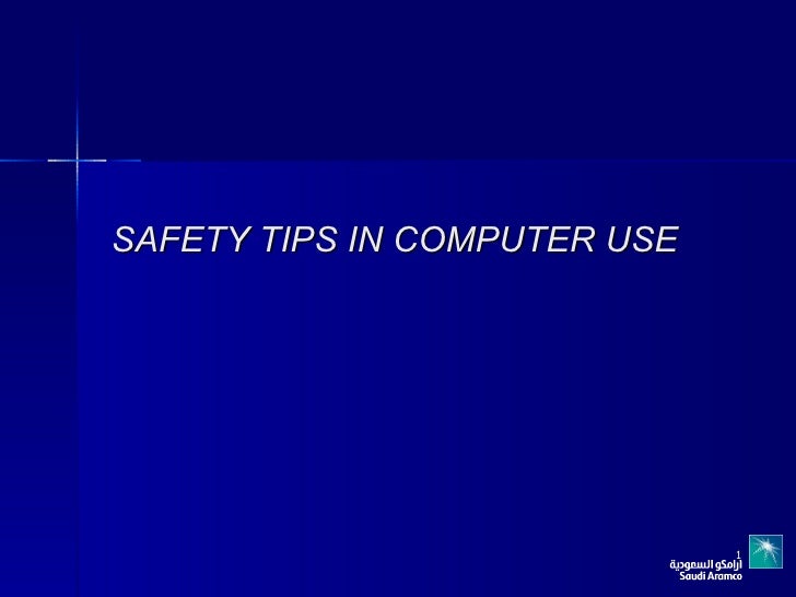 Safety In Using Computer