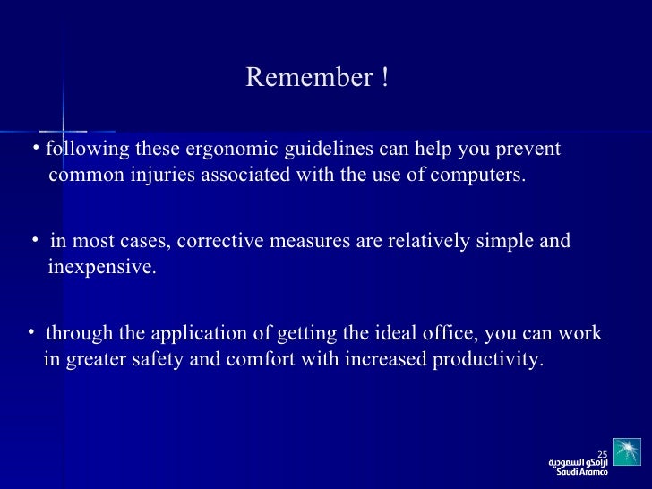 Safety In Using Computer
