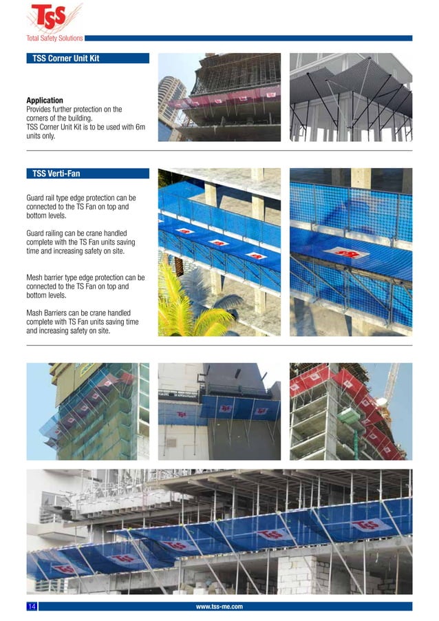 Tss System Protection TSS Safety Net Fans - Fall Protection Systems | PDF