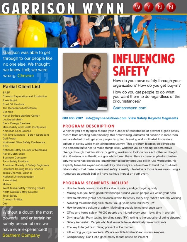 Safety Keynote Speaker The Truth about Success Communicating Safety