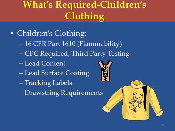 2012 Safety Academy Flammable Fabrics, Drawstrings, Sleepwear