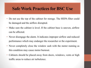 safety and biosecurity (lab4).Biosafety Cabinets (BSCs) | PPT