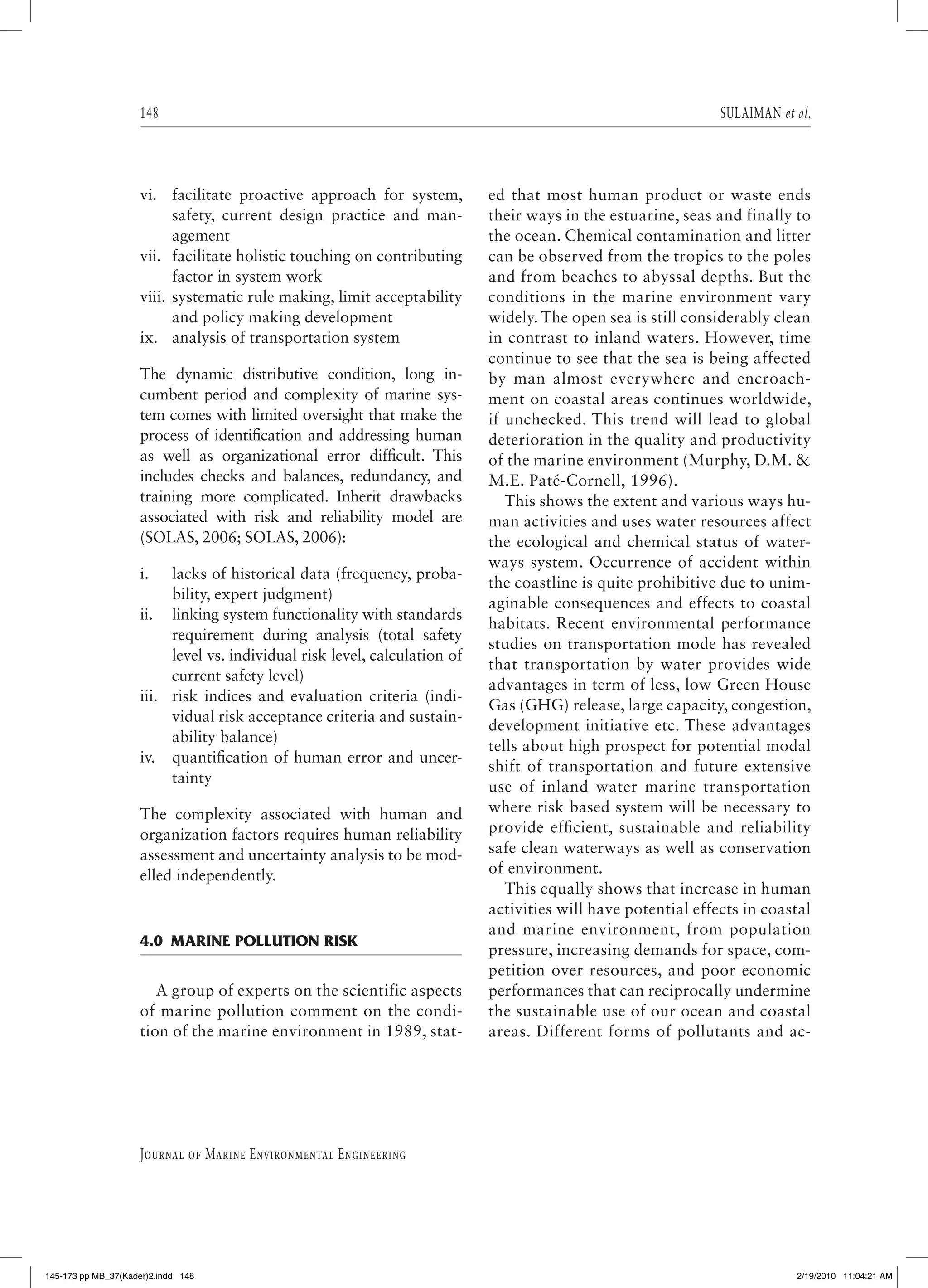 Safety and environmental risk and reliability modeling | PDF