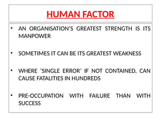 SAFETY AND HUMAN FACTOR PPT for engineering | PPTX