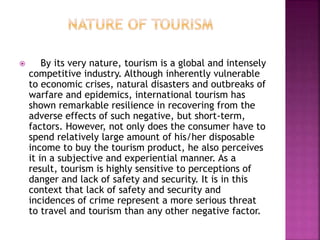 Safety and security in the tourism industry | PPTX