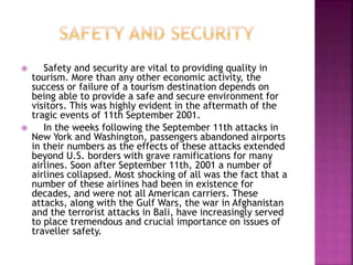 Safety and security in the tourism industry | PPTX