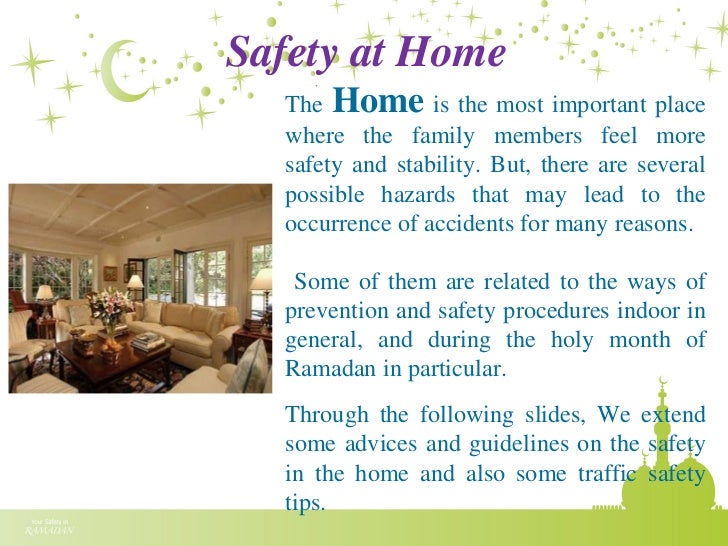 Safety in Ramadan presentation from Ministry of Interior