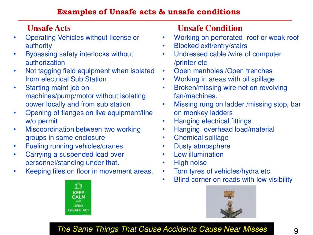 Safety awareness on near miss for oil refinery