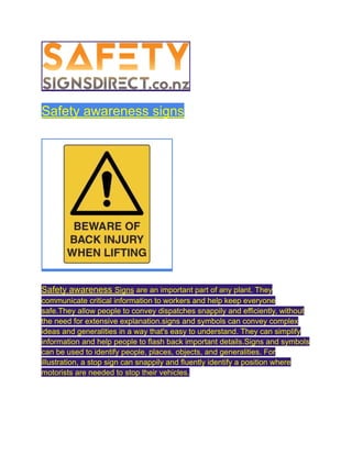 Awareness Signanges Safety awareness signs.pdf